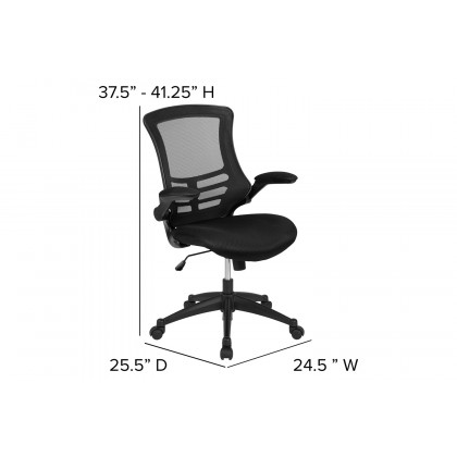 BLNK Regent Electric Height Adjustable Standing Desk with Black Mesh Swivel Ergonomic Task Office Chair - Mahogany