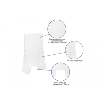 BLNK - Hamilton Acrylic Free-Standing Register Shield