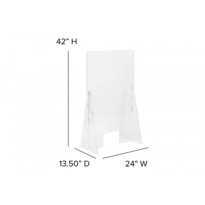 BLNK - Hamilton Acrylic Free-Standing Register Shield