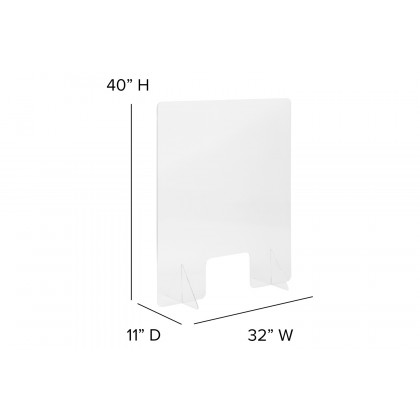 BLNK - Violet Acrylic Free-Standing Register Shield