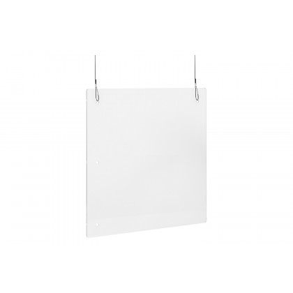 BLNK Mission Acrylic Suspended Register Shield - 24"H x 24"L