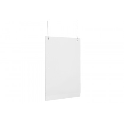 BLNK Mission Acrylic Suspended Register Shield - 24"H x 36"L