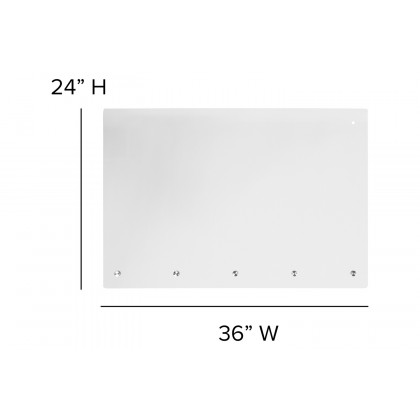 BLNK Mission Acrylic Suspended Register Shield - 24"H x 36"L