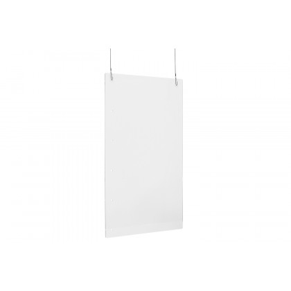 BLNK Mission Acrylic Suspended Register Shield - 24"H x 42"L