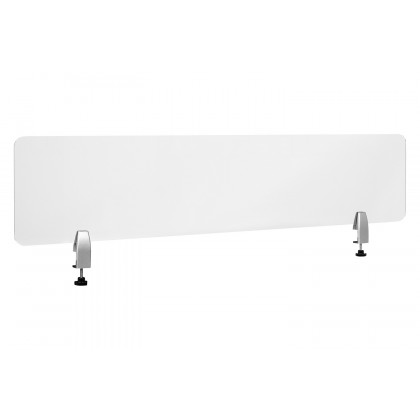 BLNK Halle Clear Acrylic Desk Partition - 12"H x 55"L