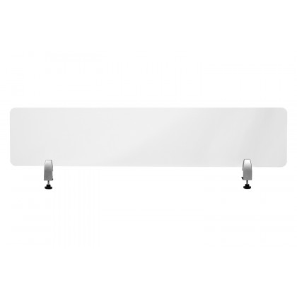 BLNK Halle Clear Acrylic Desk Partition - 12"H x 55"L