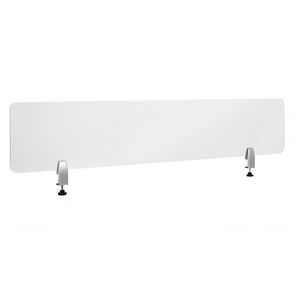 BLNK Halle Clear Acrylic Desk Partition - 12"H x 60"L