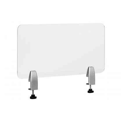 BLNK Halle Clear Acrylic Desk Partition - 12"H x 23"L