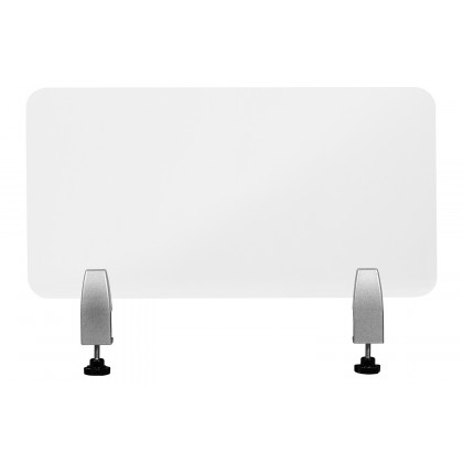 BLNK Halle Clear Acrylic Desk Partition - 12"H x 23"L
