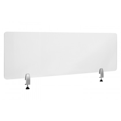 BLNK Halle Clear Acrylic Desk Partition - 18"H x 55"L
