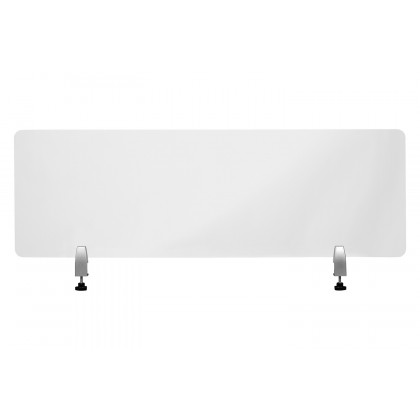 BLNK Halle Clear Acrylic Desk Partition - 18"H x 55"L