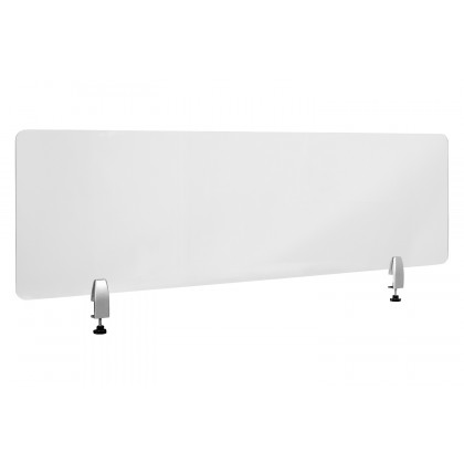 BLNK Halle Clear Acrylic Desk Partition - 18"H x 60"L