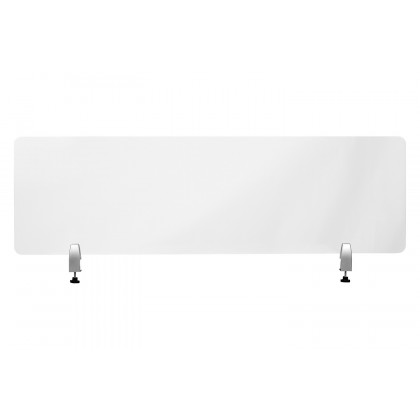 BLNK Halle Clear Acrylic Desk Partition - 18"H x 60"L