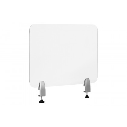 BLNK Halle Clear Acrylic Desk Partition - 18"H x 23"L
