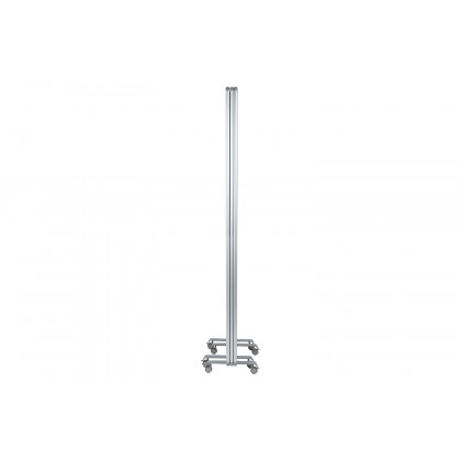 BLNK - Raisley 3 Sections Mobile Magnetic Whiteboard Partition with Lockable Casters