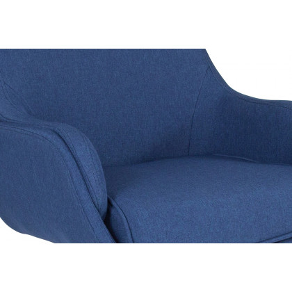 BLNK Rochelle Fabric Mid-Back Home and Office Upholstered Chair - Blue