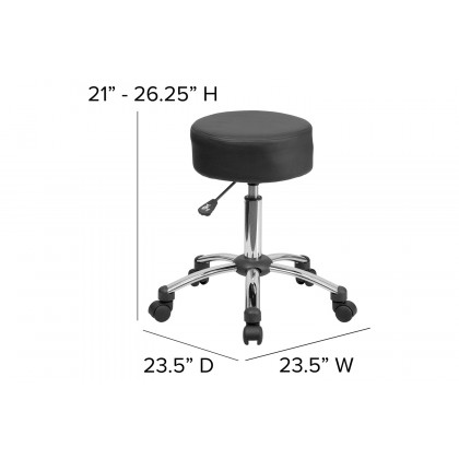 BLNK - Rhonda Medical Ergonomic Stool with Chrome Base