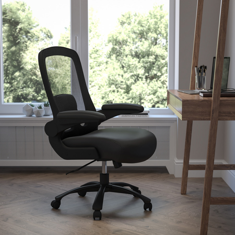 BLNK - HERCULES Series LeatherSoft Mesh Executive Ergonomic Office Chair with Adjustable Lumbar