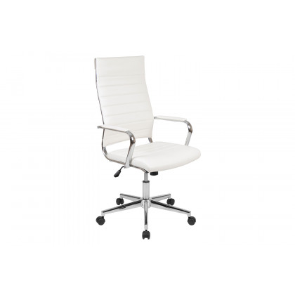 BLNK - Hansel LeatherSoft High-Back Contemporary Ribbed Executive Swivel Office Chair
