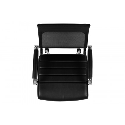 BLNK - Hansel LeatherSoft High-Back Mesh Contemporary Executive Swivel Office Chair with Seat