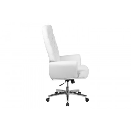 BLNK - Rochelle LeatherSoft High-Back Traditional Tufted Executive Swivel Office Chair with Arms