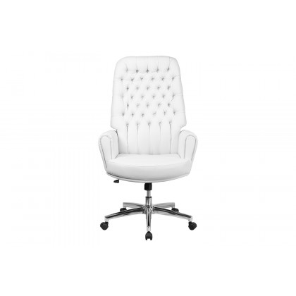 BLNK - Rochelle LeatherSoft High-Back Traditional Tufted Executive Swivel Office Chair with Arms