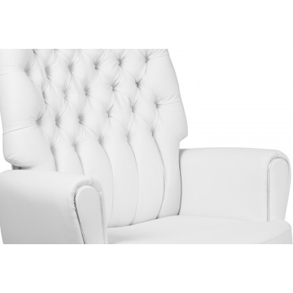 BLNK - Rochelle LeatherSoft High-Back Traditional Tufted Executive Swivel Office Chair with Arms