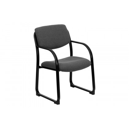 BLNK - Richie Fabric Executive Side Reception Chair with Sled Base