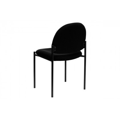 BLNK Tania Comfort Fabric Stackable Steel Side Reception Chair - Black