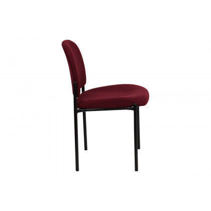 BLNK Tania Comfort Fabric Stackable Steel Side Reception Chair - Burgundy