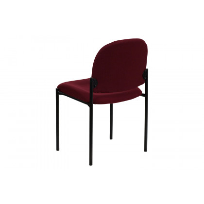 BLNK Tania Comfort Fabric Stackable Steel Side Reception Chair - Burgundy