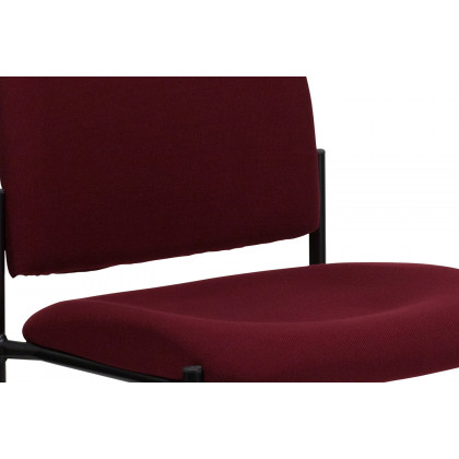BLNK Tania Comfort Fabric Stackable Steel Side Reception Chair - Burgundy