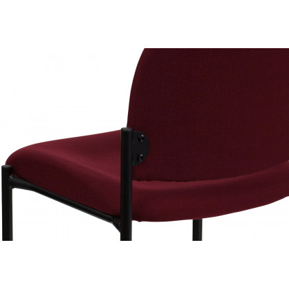 BLNK Tania Comfort Fabric Stackable Steel Side Reception Chair - Burgundy