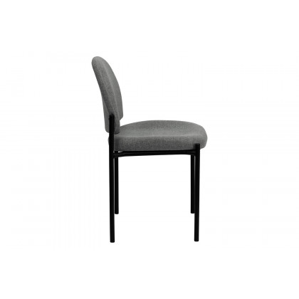 BLNK Tania Comfort Fabric Stackable Steel Side Reception Chair - Gray