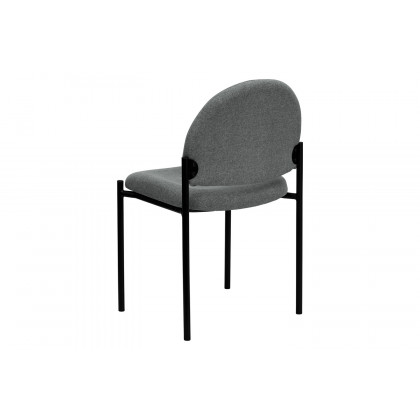 BLNK Tania Comfort Fabric Stackable Steel Side Reception Chair - Gray