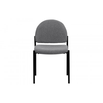 BLNK Tania Comfort Fabric Stackable Steel Side Reception Chair - Gray