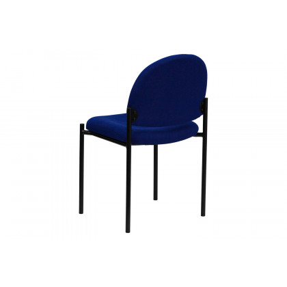 BLNK Tania Comfort Fabric Stackable Steel Side Reception Chair - Navy