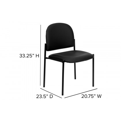 BLNK - Tania Comfort Vinyl Stackable Steel Side Reception Chair