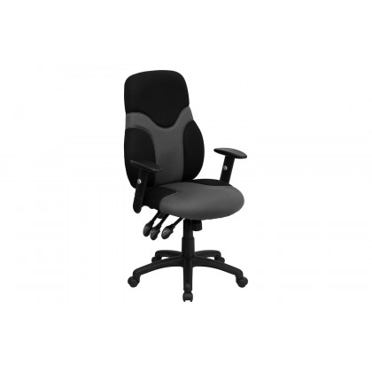 BLNK - Abbott High-Back Ergonomic Mesh Swivel Task Office Chair with Adjustable Arms