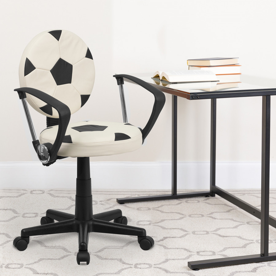 BLNK Billy Soccer Swivel Task Office Chair - with Arms