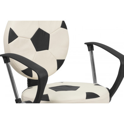 BLNK Billy Soccer Swivel Task Office Chair - with Arms