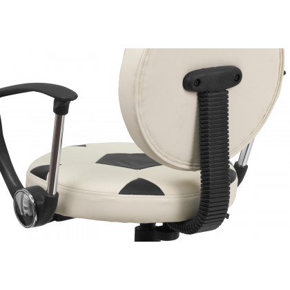 BLNK Billy Soccer Swivel Task Office Chair - with Arms