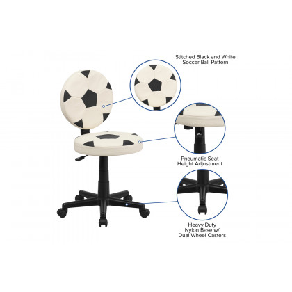BLNK Billy Soccer Swivel Task Office Chair