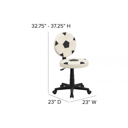 BLNK Billy Soccer Swivel Task Office Chair