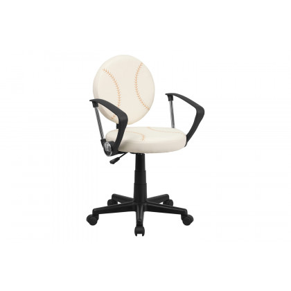 BLNK Jonathan Baseball Swivel Task Office Chair - with Arms