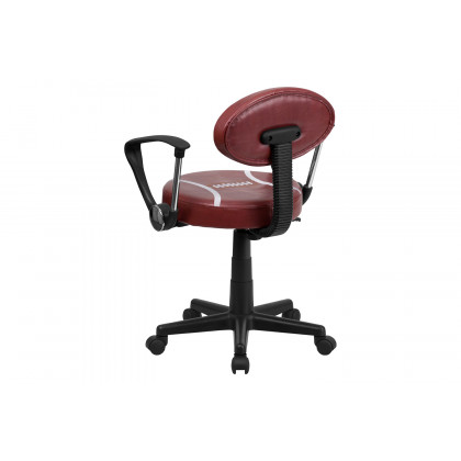 BLNK Preston Football Swivel Task Office Chair - with Arms