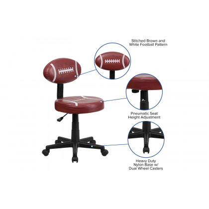BLNK Preston Football Swivel Task Office Chair