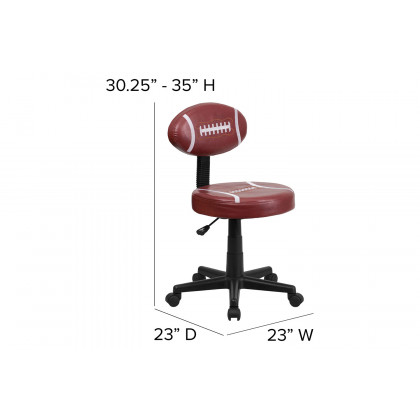 BLNK Preston Football Swivel Task Office Chair