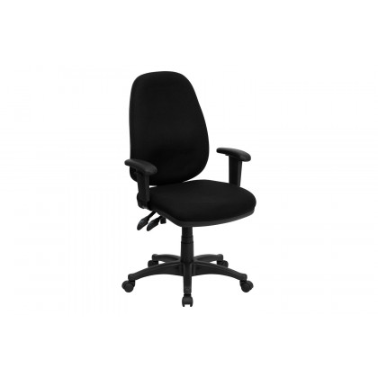 BLNK - Rochelle Fabric High-Back Executive Swivel Ergonomic Office Chair with Adjustable Arms