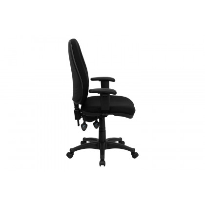 BLNK - Rochelle Fabric High-Back Executive Swivel Ergonomic Office Chair with Adjustable Arms
